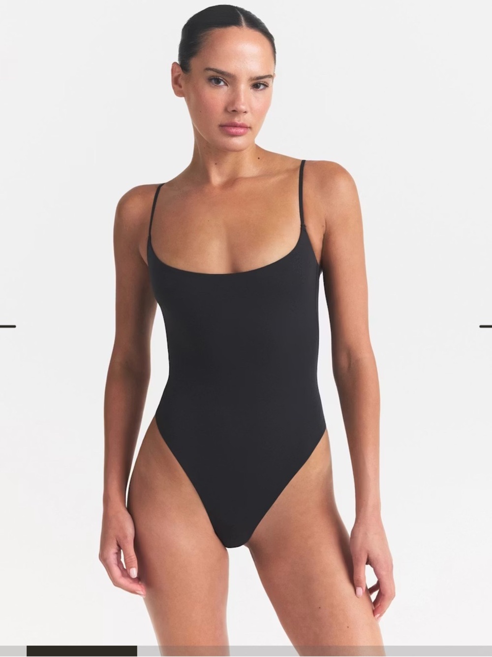 NWOT Skims fits everybody cami thong bodysuit onyx xxs
